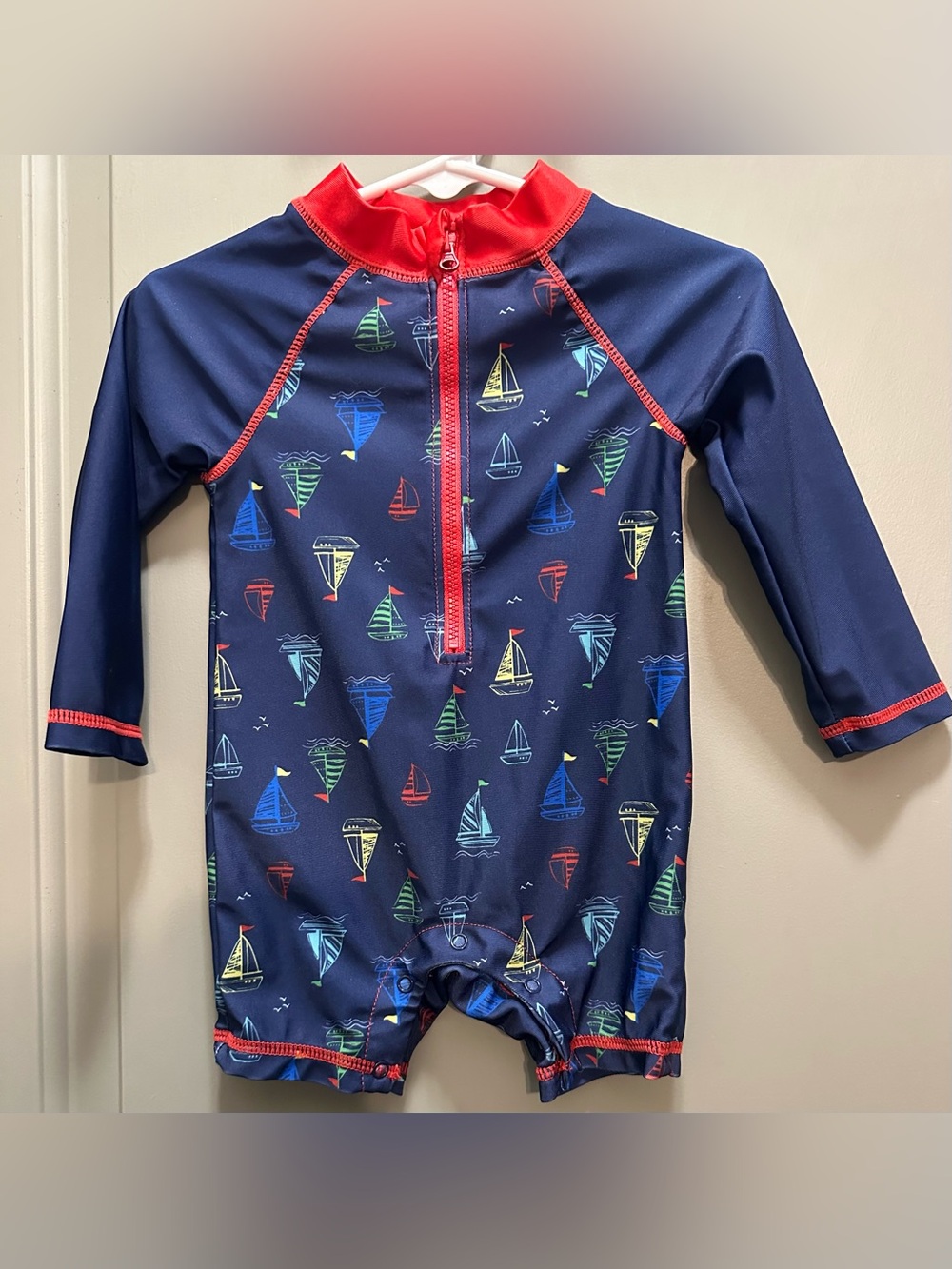 Little Lad size 12 Months One-Piece Rash Guard EUC